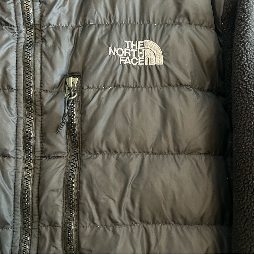 North Face Men's 550 Black Fleece/Puffer Polartec with down jacket size small - Picture 2 of 13